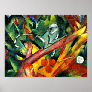 Franz Marc - The Little Monkey Poster