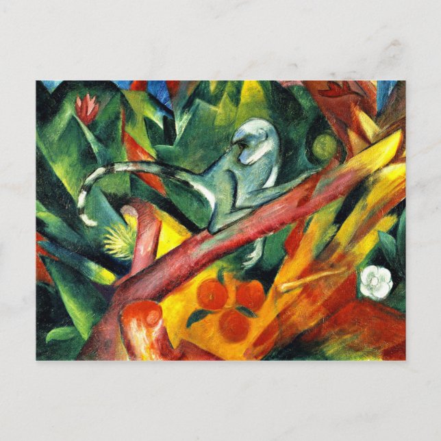 Franz Marc - The Little Monkey Vykort (Framsida)