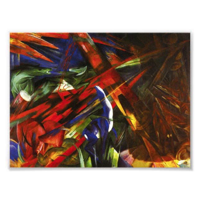 Franz Marc Tierschicksale Photo Print Fototryck (Framsidan)