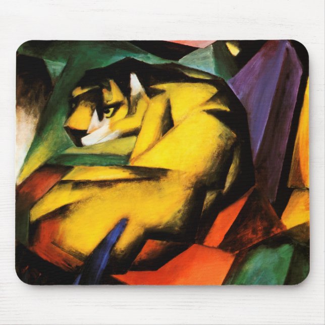 Franz Marc - Tiger (1912) Musmatta (Framsidan)
