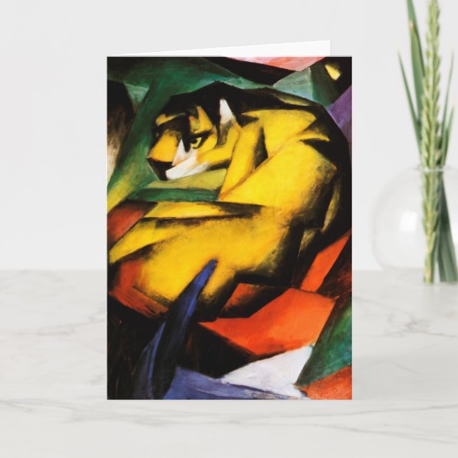 Franz Marc - Tiger Helgkort (Framsida)