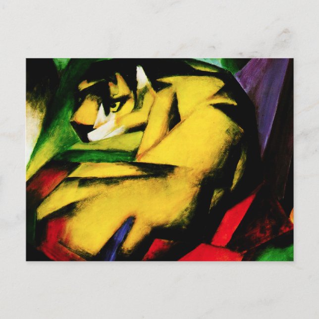 Franz Marc Tiger Postcard Vykort (Framsida)