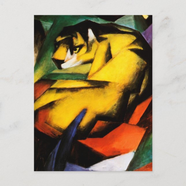 Franz Marc - Tiger Vykort (Framsida)