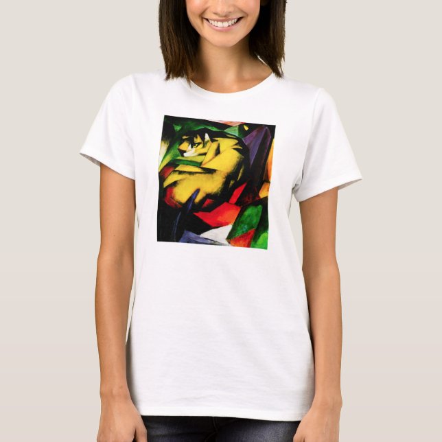 Franz Marc tigerT-tröja Tee Shirt (Framsida)
