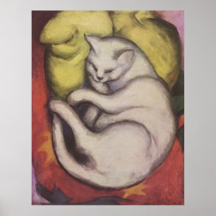 Franz Marc - Tomcat w/ Gult Cushion 1912 Cat Tom Poster