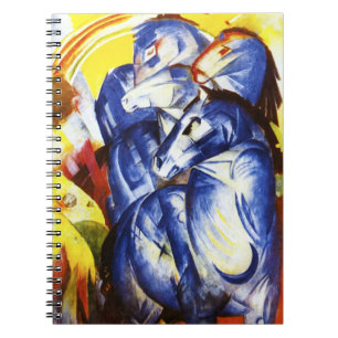 Franz Marc torn av blåtthästanteckningsboken Anteckningsbok