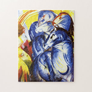 Franz Marc torn av blåtthästpussel Pussel