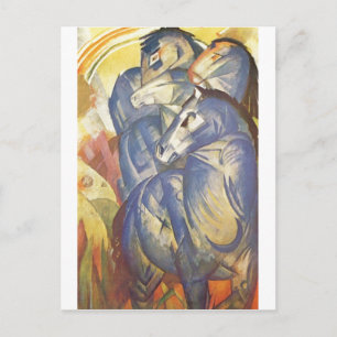 Franz Marc - Torn från Blue Horses 1913 Equestrian Vykort