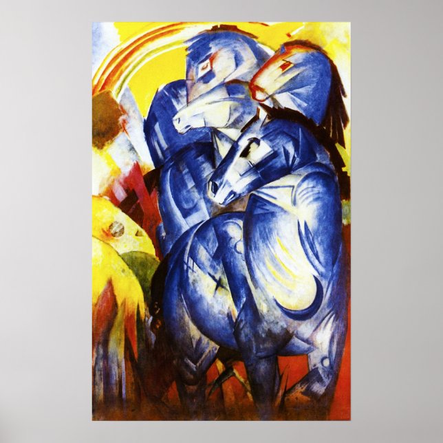 Franz Marc Torn i Blue Horses Poster (Framsidan)