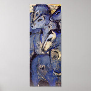Franz Marc - Torn i Blue Horses Poster