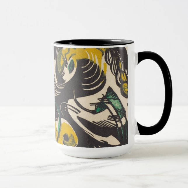Franz Marc | uppkomst II Schopfungsgeschichte II Mugg (Höger)