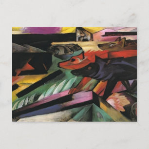 Franz Marc- Vargerna (Krig på Balkan) Vykort