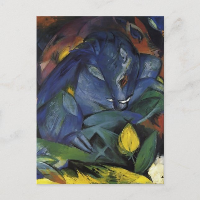 Franz Marc- Vild Grisar (Boar and sow) Vykort (Framsida)