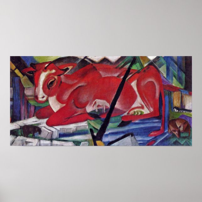 Franz Marc - World Cow Poster (Framsidan)
