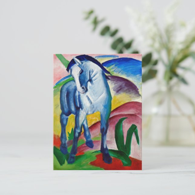 Franz Marc's Blue Horse Vykort (Stående Fram)