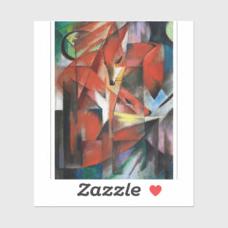 Franz Marc's The Foxes (1913) Klistermärken