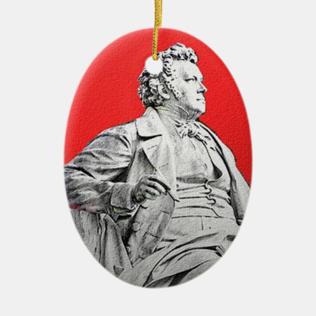 Franz Peter Schubert julprydnad Julgransprydnad Keramik (Framsidan)