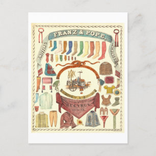 Franz & Pope Knitting Maskin Annons Vykort