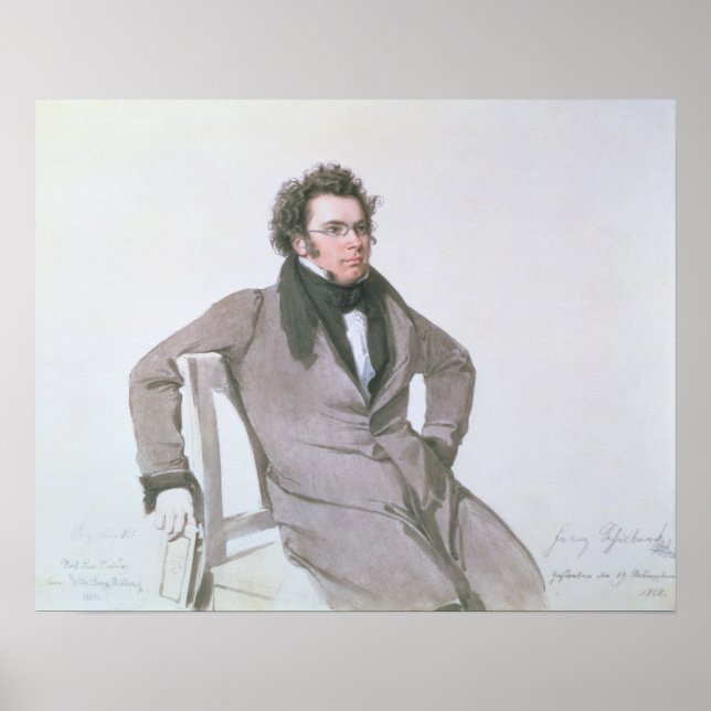 Franz Schubert , 1825 Poster (Framsidan)