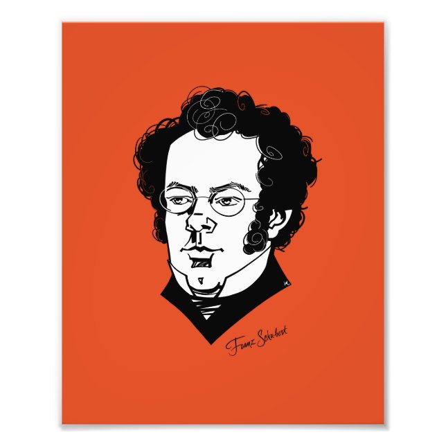 Franz Schubert Fototryck (Framsidan)