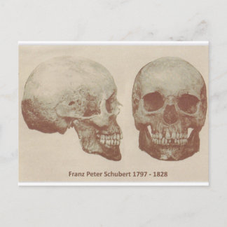 Franz Schubert från 1888 Exhumering Vykort