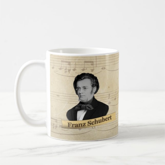 Franz Schubert historisk mugg (Vänster)
