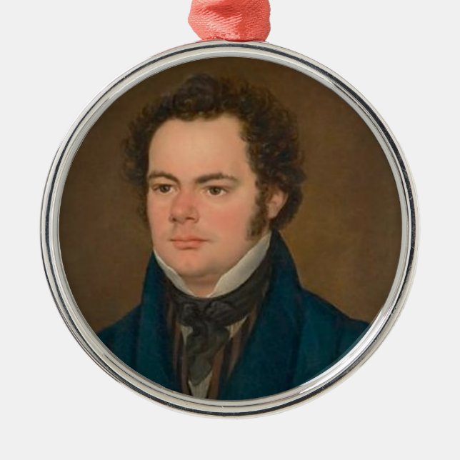 Franz Schubert Julgransprydnad Metall (Framsidan)