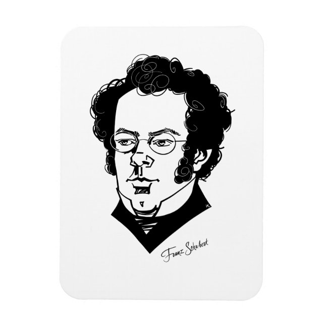 Franz Schubert Magnet (Vertikal)