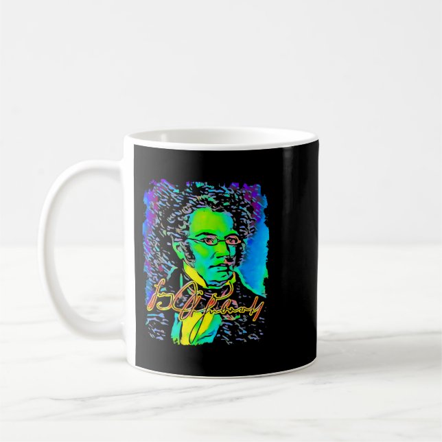 Franz Schubert Music Artist Kaffemugg (Vänster)