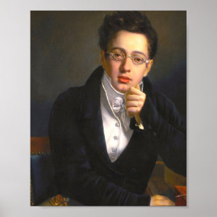 Franz Schubert Porträtt Poster