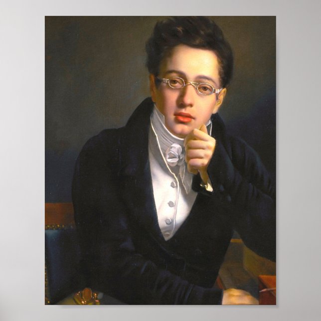 Franz Schubert Porträtt Poster (Framsidan)
