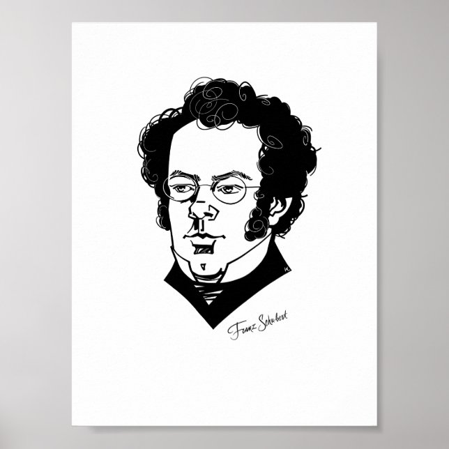 Franz Schubert Poster (Framsidan)