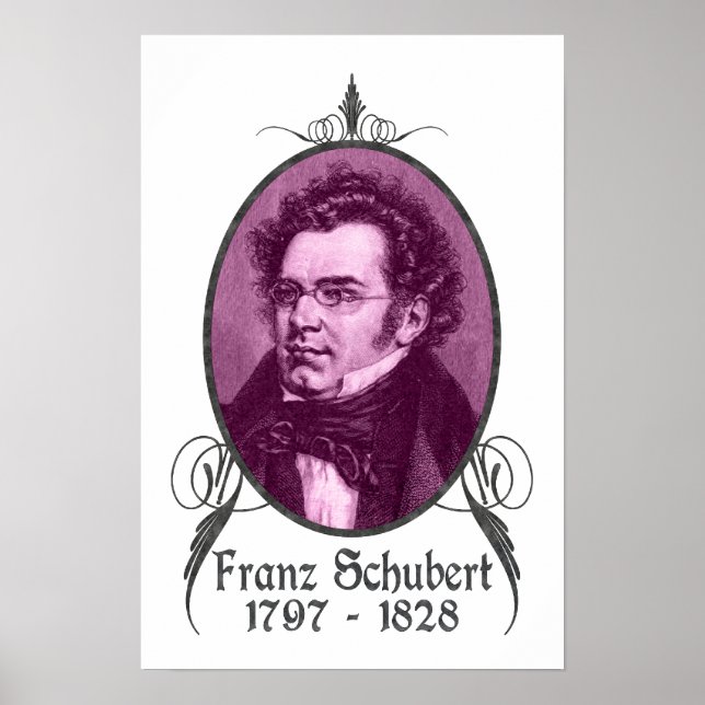 Franz Schubert Poster (Framsidan)