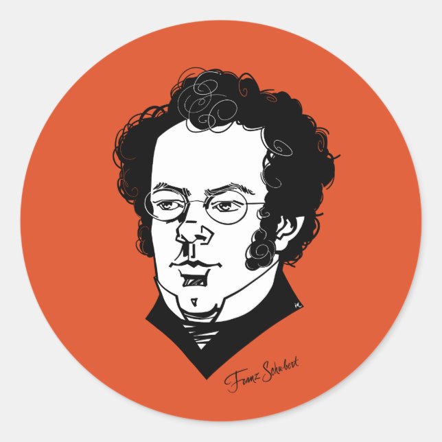 Franz Schubert Runt Klistermärke (Framsida)