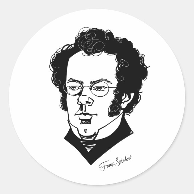 Franz Schubert Runt Klistermärke (Framsida)