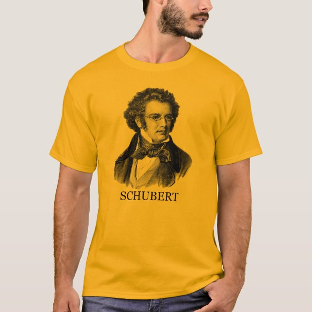 Franz Schubert, svart T-shirt (Framsida)