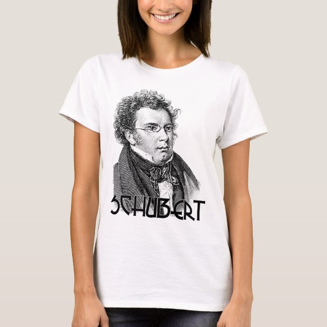 Franz Schubert T Shirt (Framsida)
