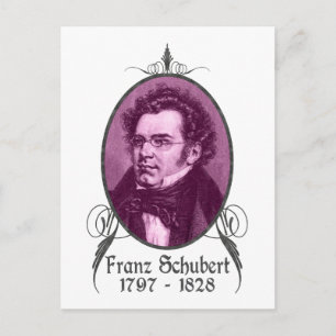 Franz Schubert Vykort