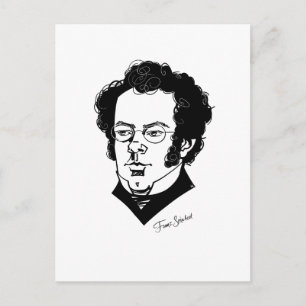 Franz Schubert Vykort