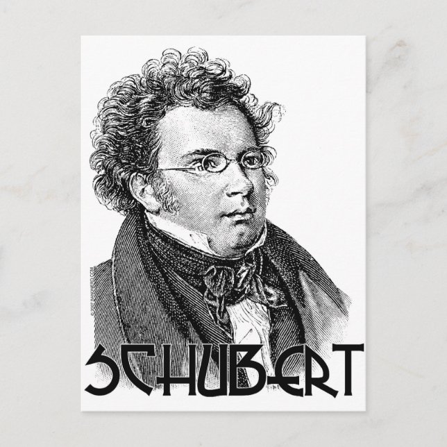 Franz Schubert Vykort (Framsida)