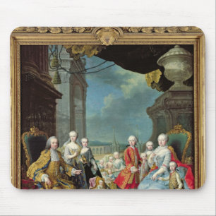 Franz Stephan mig med hans fru Marie-Therese Musmatta