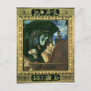 Franz von Stuck - Kampen mot amazon Vykort