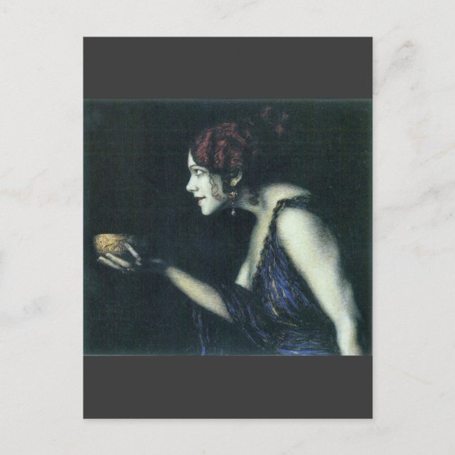 Franz von Stuck - Tilla Durieux as Circe Vykort (Framsida)