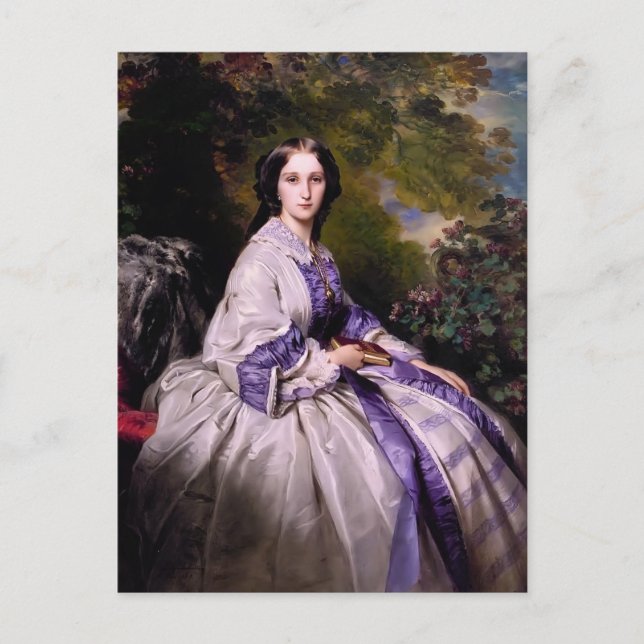 Franz Winterhalter- Countess Alexander Lamsdorff Vykort (Framsida)