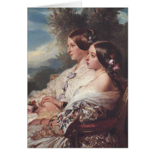 Franz Winterhalter- kusinerna Hälsningskort