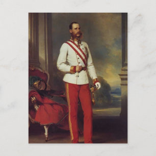 Franz Winterhalter-Österrikiske kejsaren & Maria T Vykort