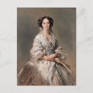 Franz Winterhalter- Porträtt av kejsarinnan Maria Vykort