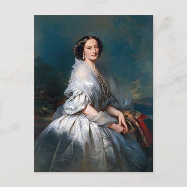 Franz Winterhalter- Porträtt från Eliza Franciszka Vykort (Framsida)