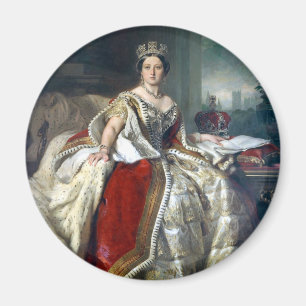 Franz Winterhalter porträttdrottning Victoria Magnet