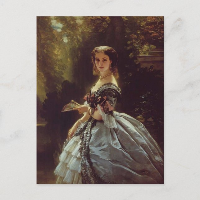 Franz Winterhalter- Princess Elizabeth Belosselsky Vykort (Framsida)